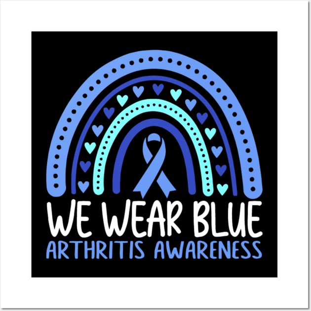 We Wear Blue Arthritis Awareness Wall Art by Manut WongTuo